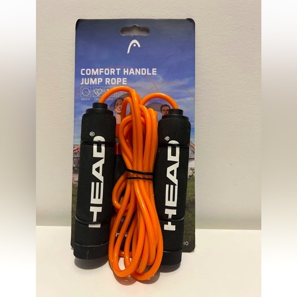 HEAD Fitness Jump Rope with Black Handles workout gym pro pvc cushioned athlete
